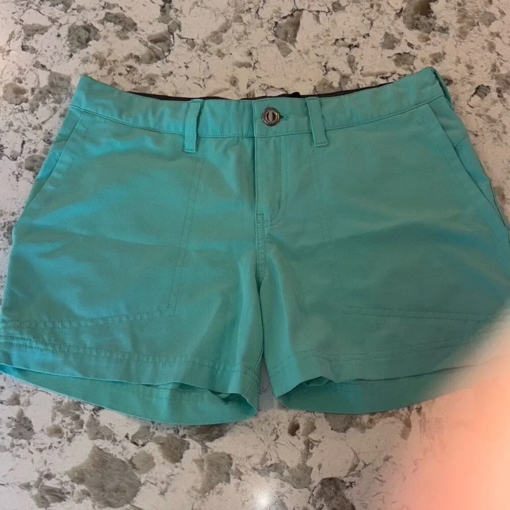 Patagonia women L shorts common threads blue XS/2